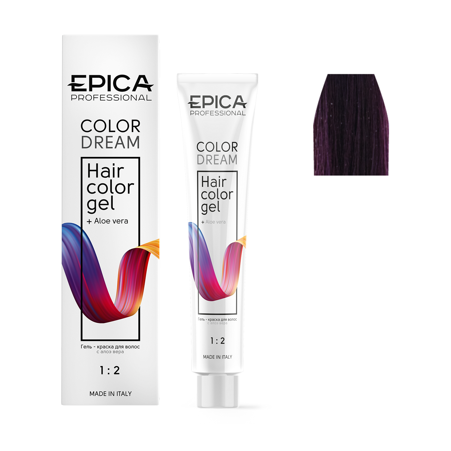 6.22 EPICA Professional COLORDREAM Гель-краска темно-русый фиолетовый интенсивный, 100 мл.