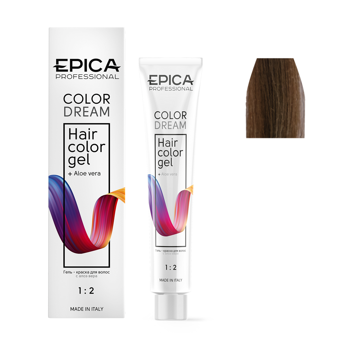 8.26 EPICA Professional COLORDREAM Гель-краска светло-русый перламутрово-красный, 100 мл.