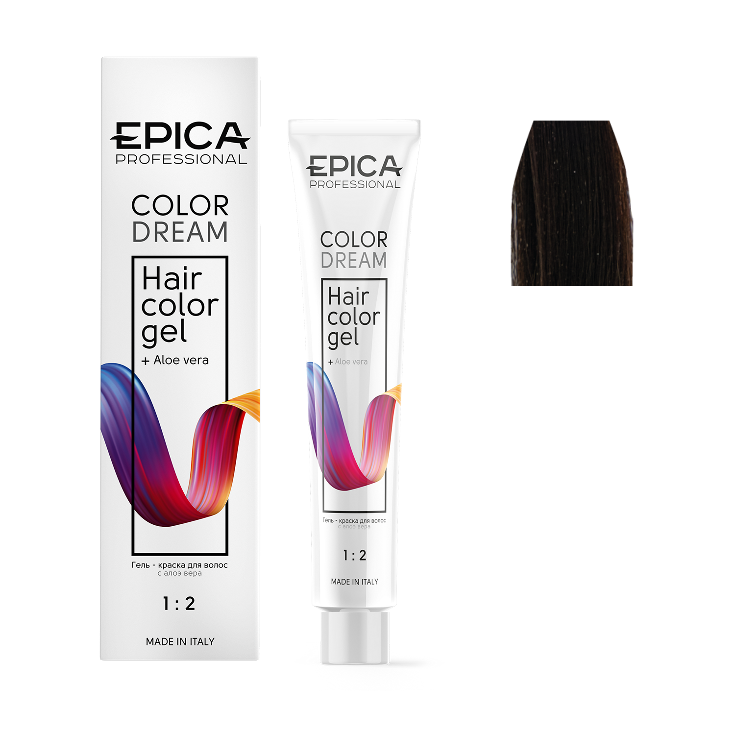 5.77 EPICA Professional COLORDREAM Гель-краска светлый шатен шоколадный интенсивный, 100 мл.