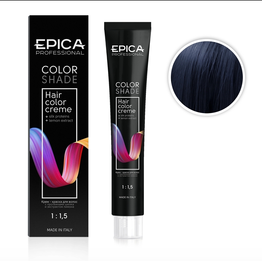 2.1 EPICA Professional COLORSHADE Крем-краска иссиня-черный, 100 мл.