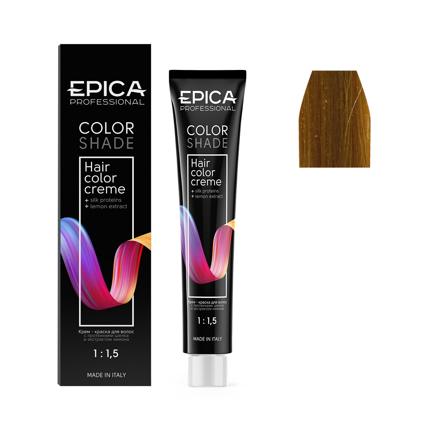 8.34 EPICA Professional COLORSHADE Крем-краска светло-русый золотисто-медный, 100 мл.