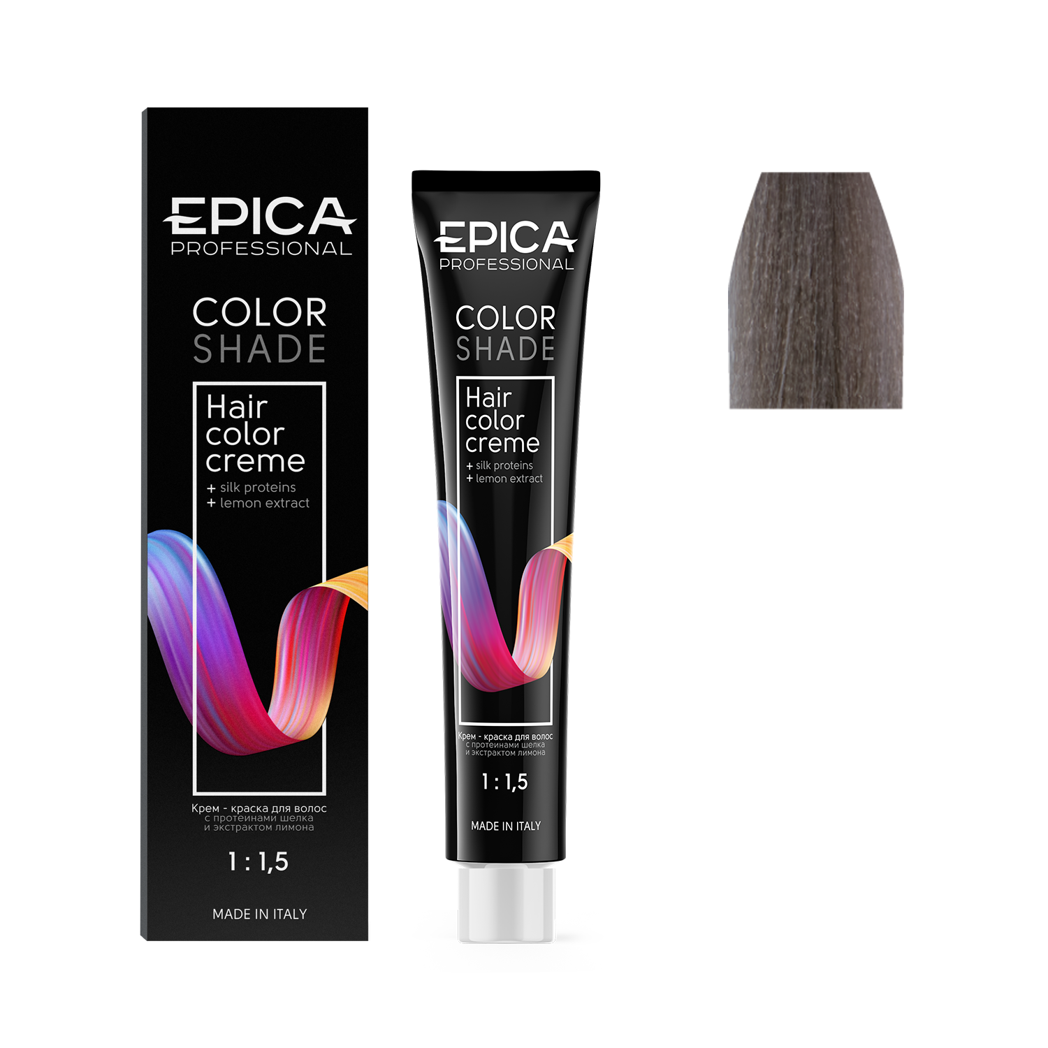 8.21 EPICA Professional COLORSHADE Крем-краска светло-русый перламутрово-пепельный, 100 мл.