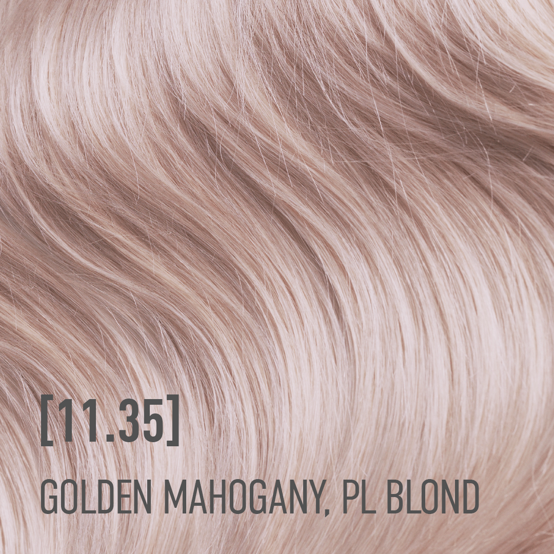 11.35 платиновый золотой маханговый блонд PLATINUM, GOLDEN MAHOGANY BLOND