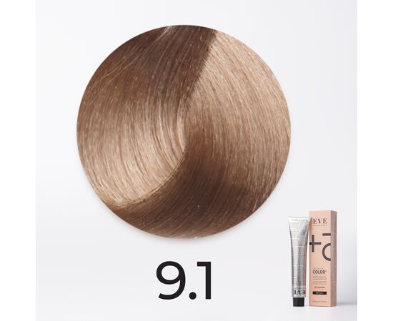 9.1 Е очень светлый  блондин пепельный EVE