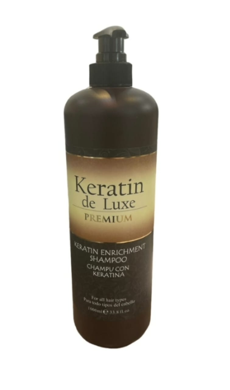 ШАМПУНЬ ДЛЯ ВОЛОС, ОБОГАЩЁННЫЙ КЕРАТИНОМ / Keratin Deluxe Hair Shampoo 1000мл