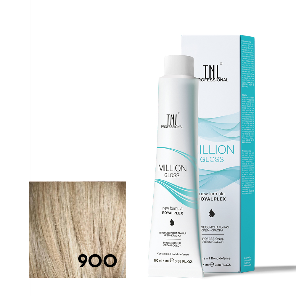 900 Крем-краска TNL Million Gloss, Осветляющий натуральный 100 мл