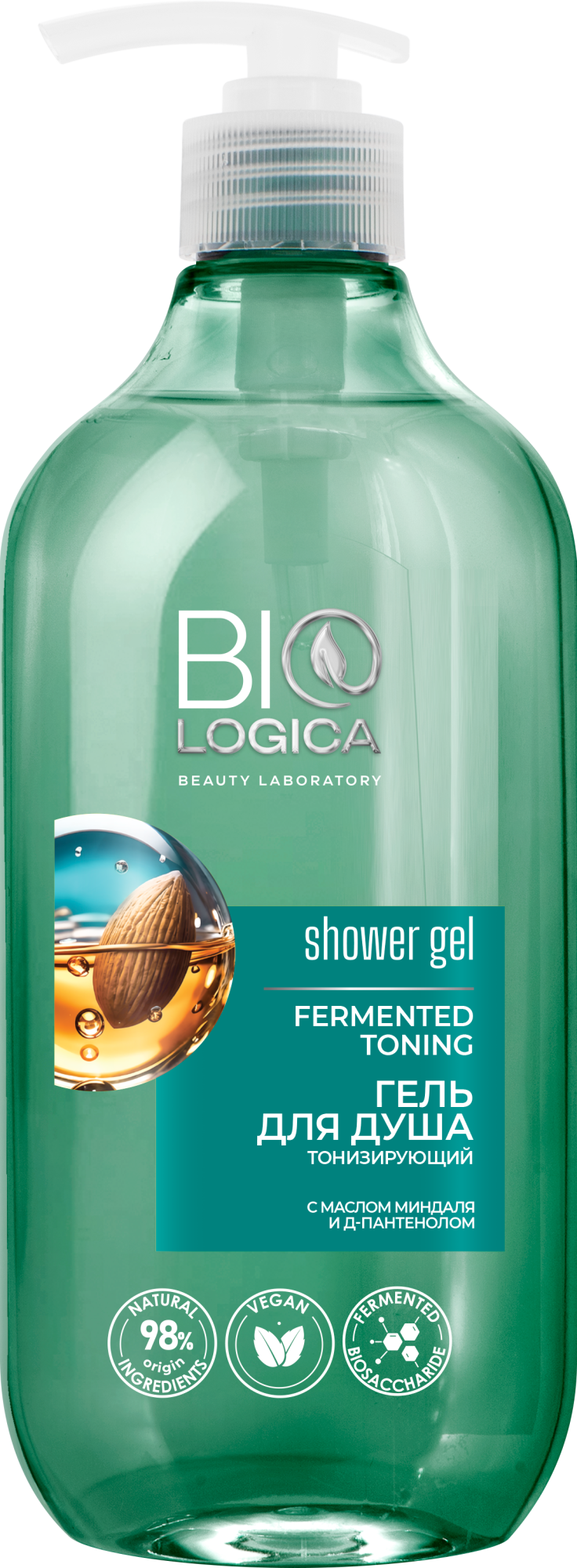 Гель с маслом для душа тонизирующий Biologica Fermented toning, 500мл