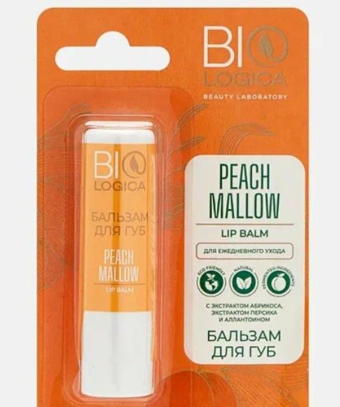 Бальзам для губ Biologica PEACH MALLOW, 3.6г