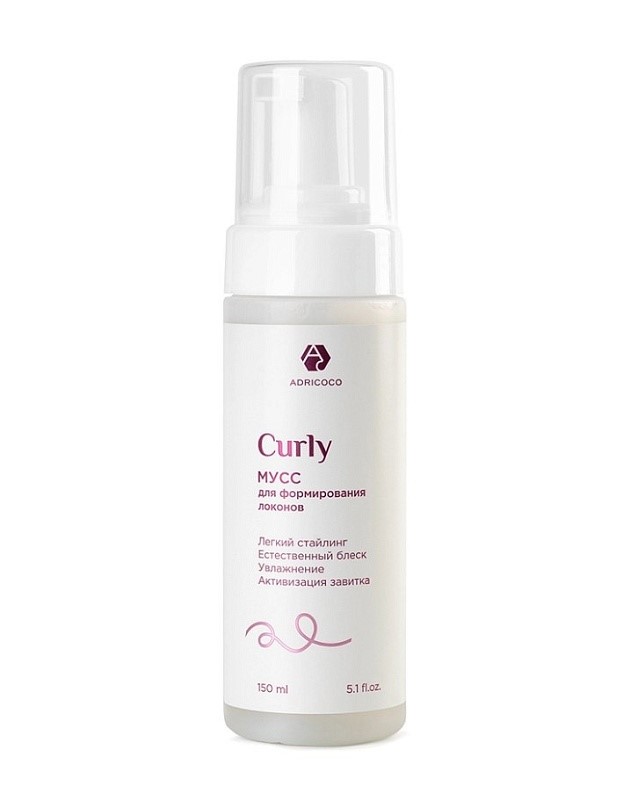 Мусс увлажняющий для формирования локонов ADRICOCO Curly, 150мл