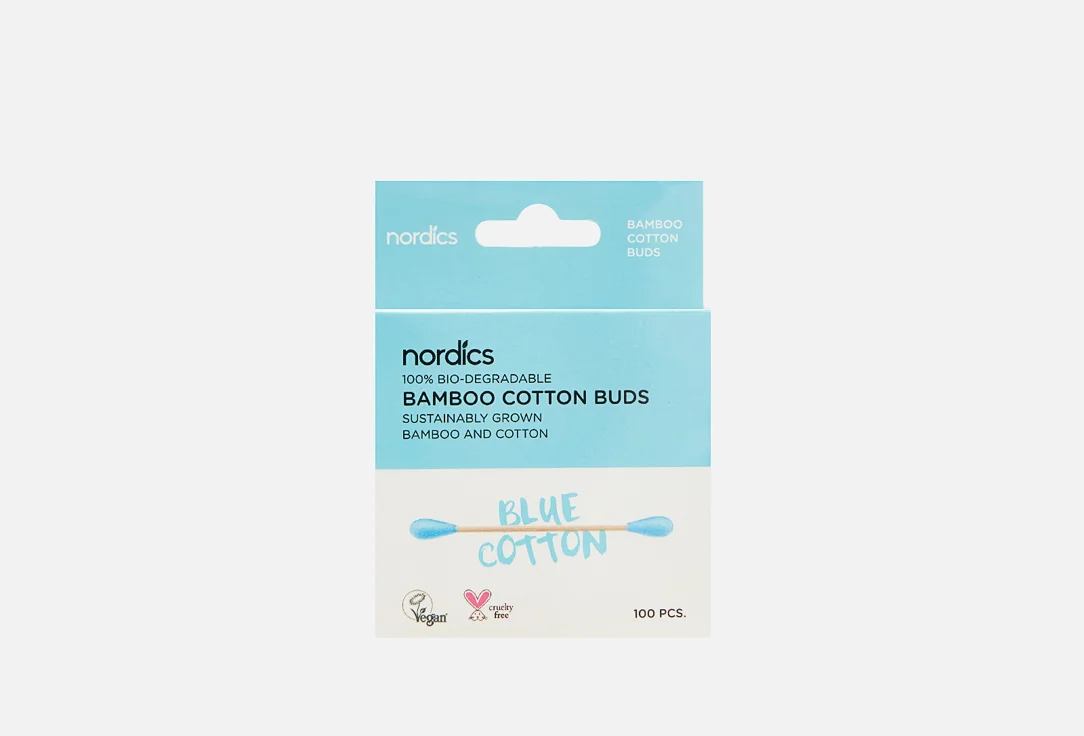 Бамбуковые ватные палочки nordics blue