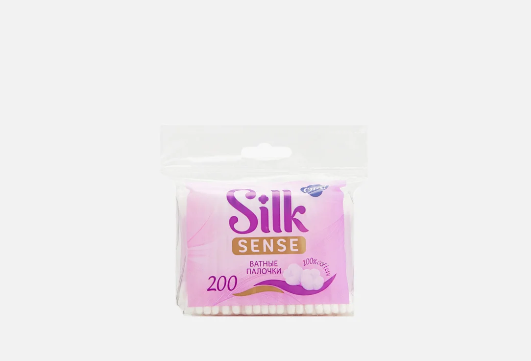 Ватные палочки в мягкой упаковке 200 шт. Ola Silk Sense