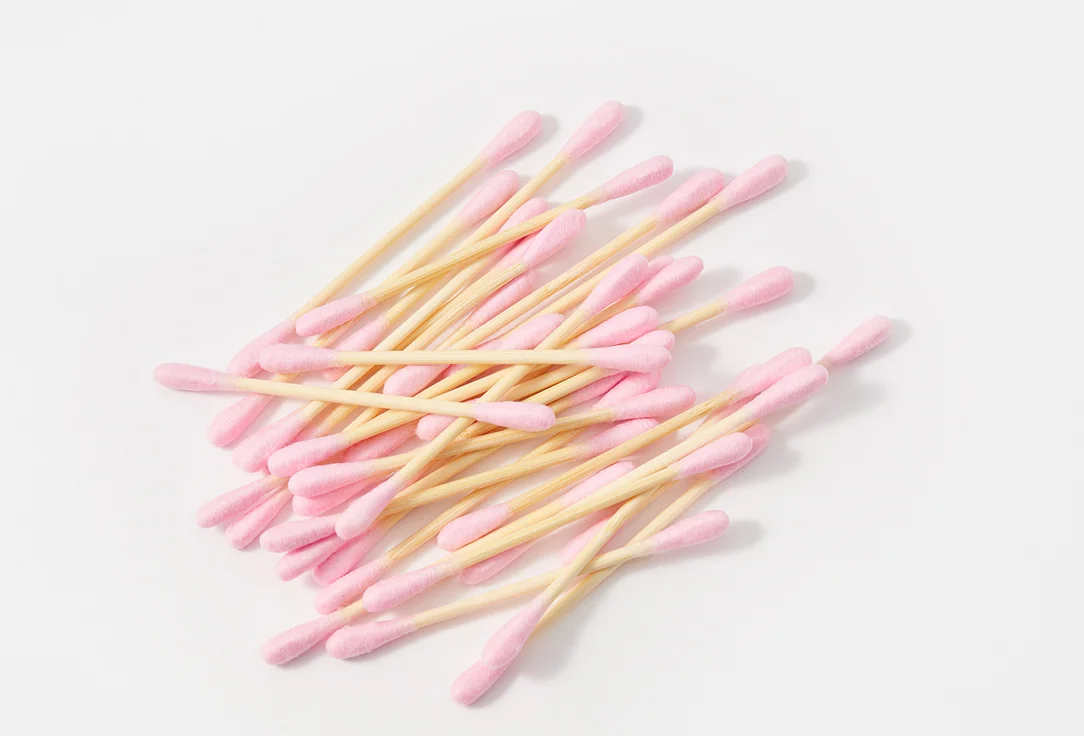 Ватные палочки Jungle Story Pink Bamboo swabs