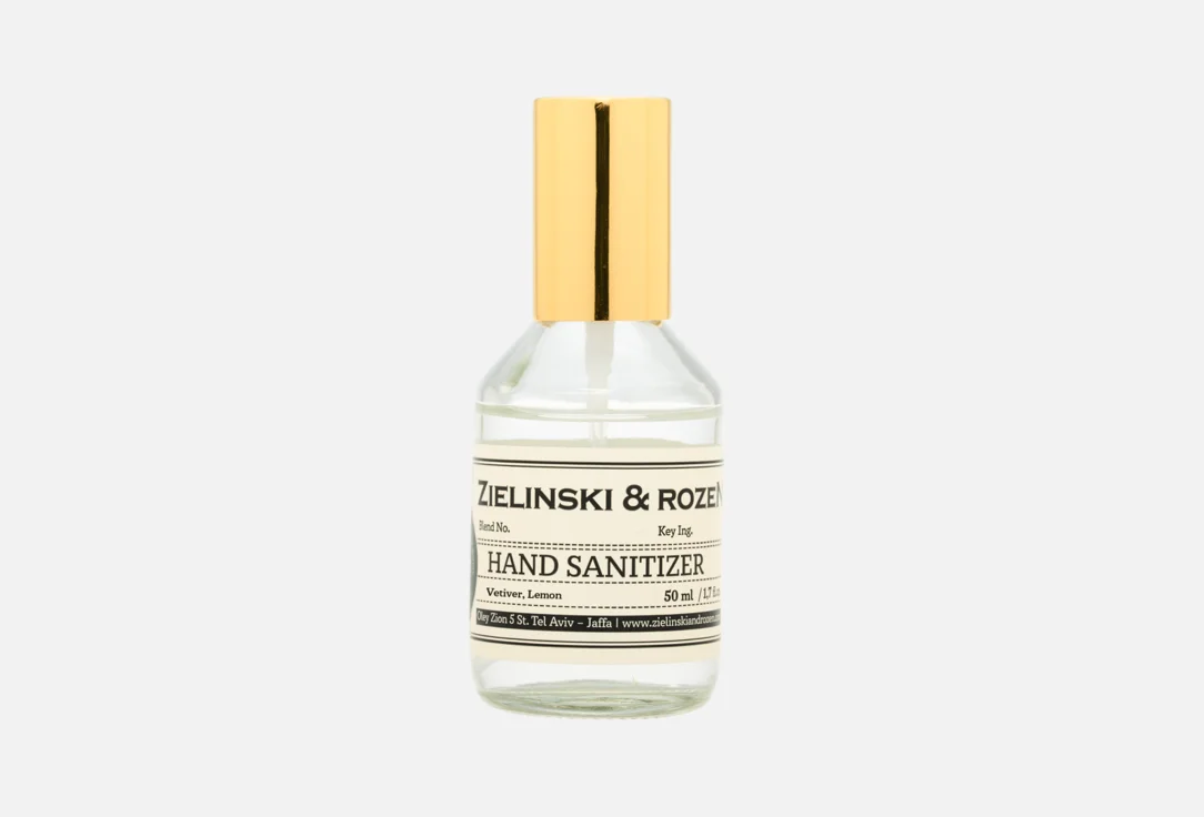 антисептический спрей для рук Zielinski & Rozen Vetiver, Lemon