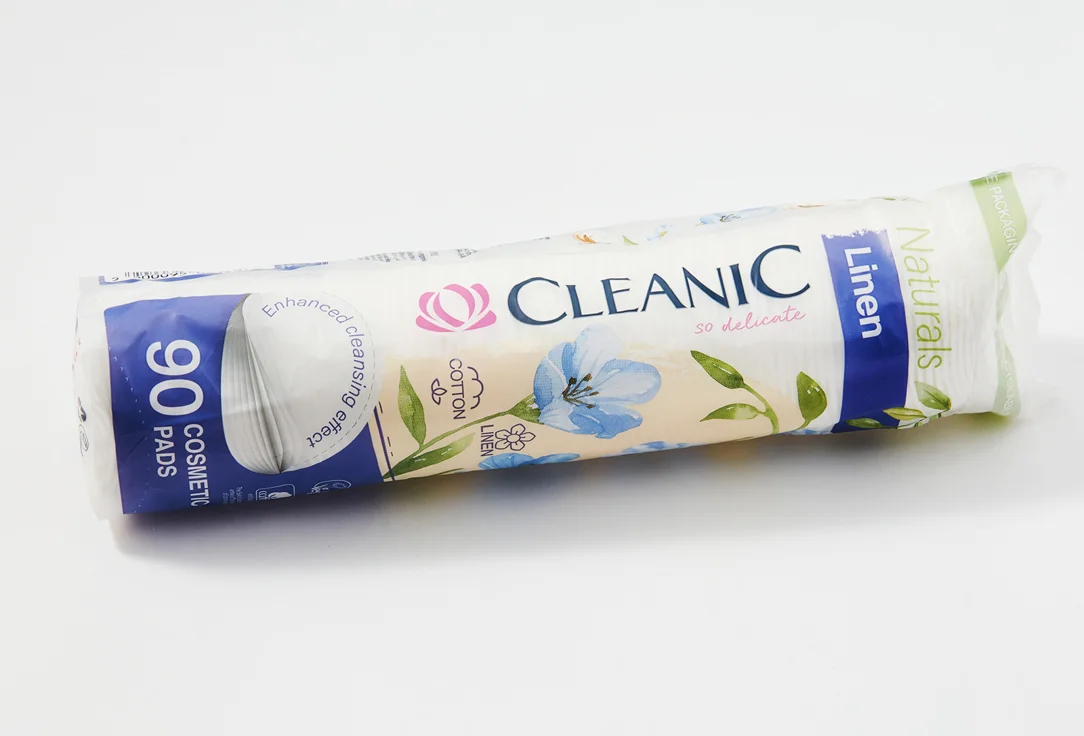 Ватные диски гигиенические пилинг Cleanic Naturals Linen