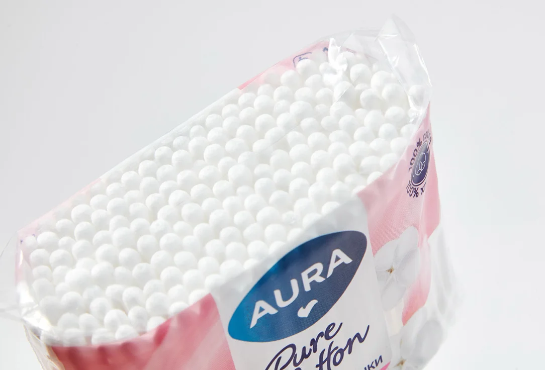 Ватные палочки Aura pure cotton