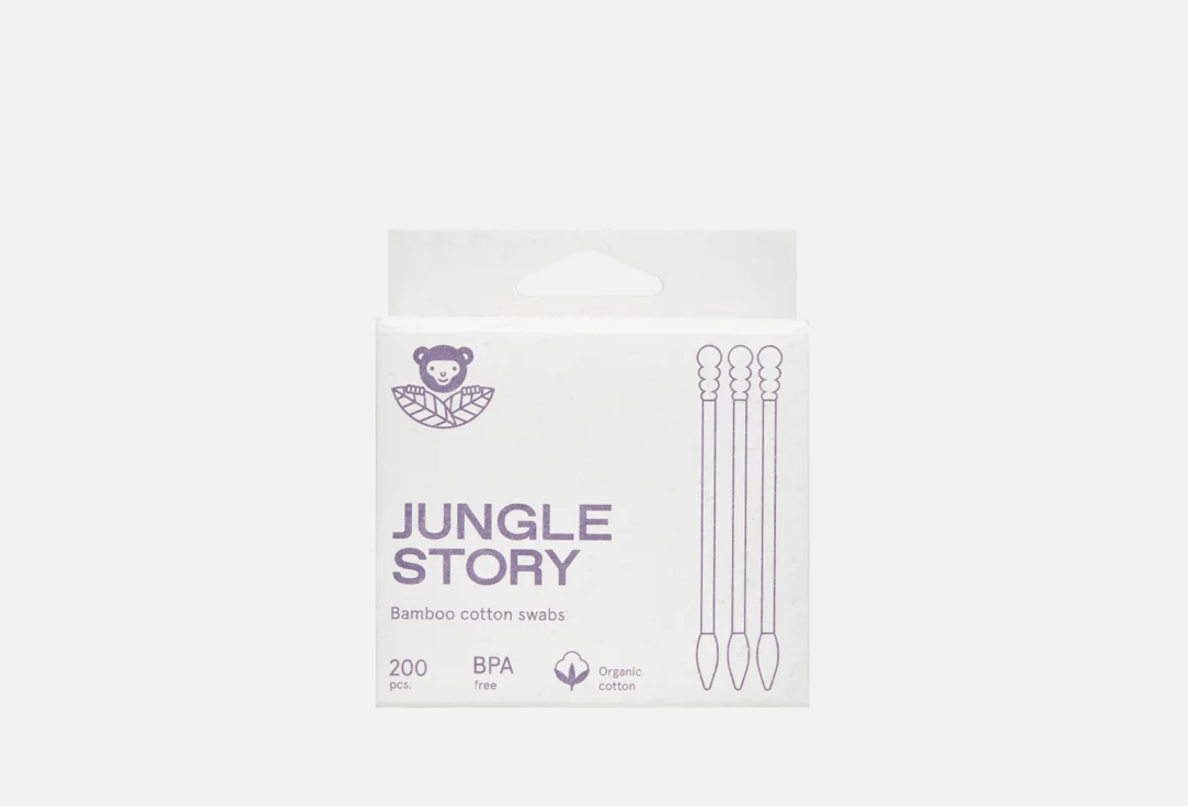 Ватные палочки Jungle Story White Bamboo swabs