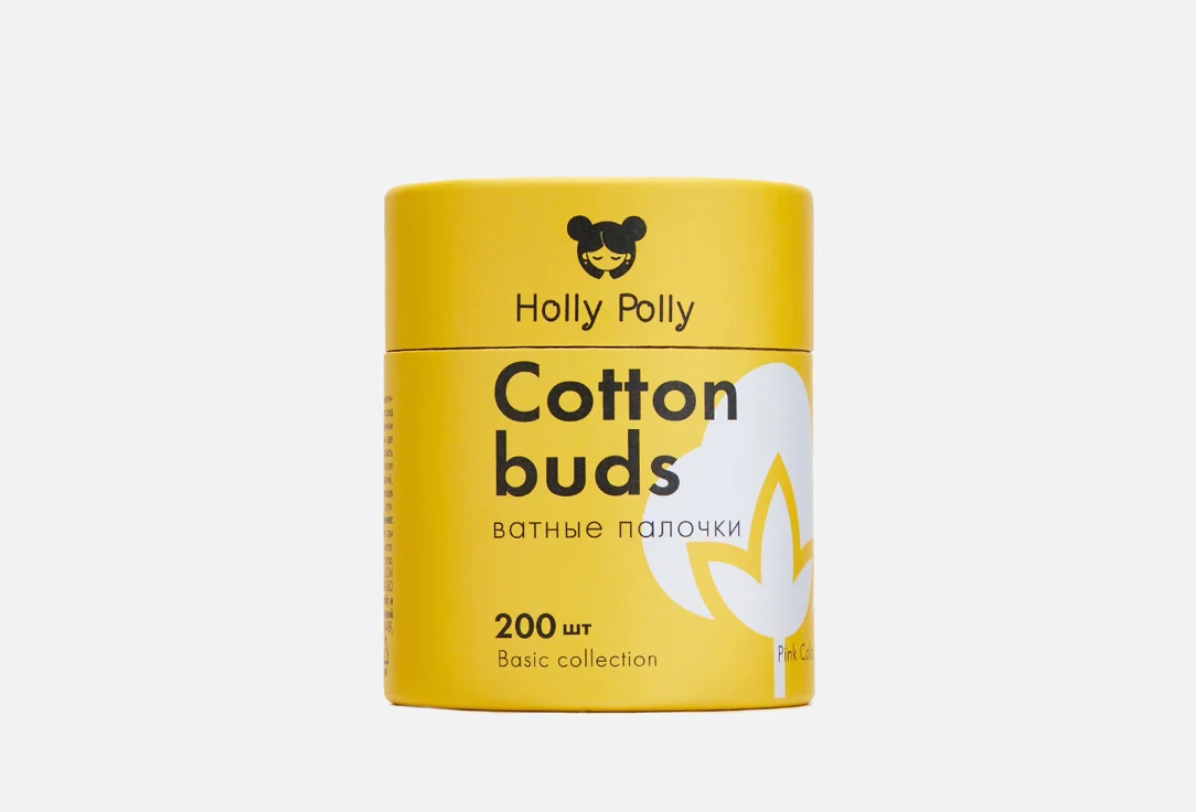 Бамбуковые ватные палочки HOLLY POLLY Cotton buds bamboo