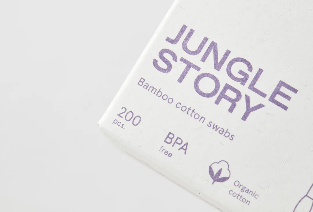 Ватные палочки Jungle Story White Bamboo swabs