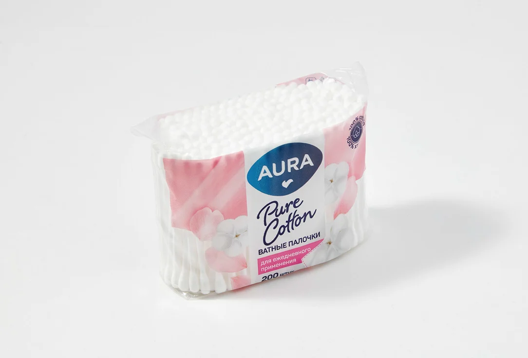 Ватные палочки Aura pure cotton