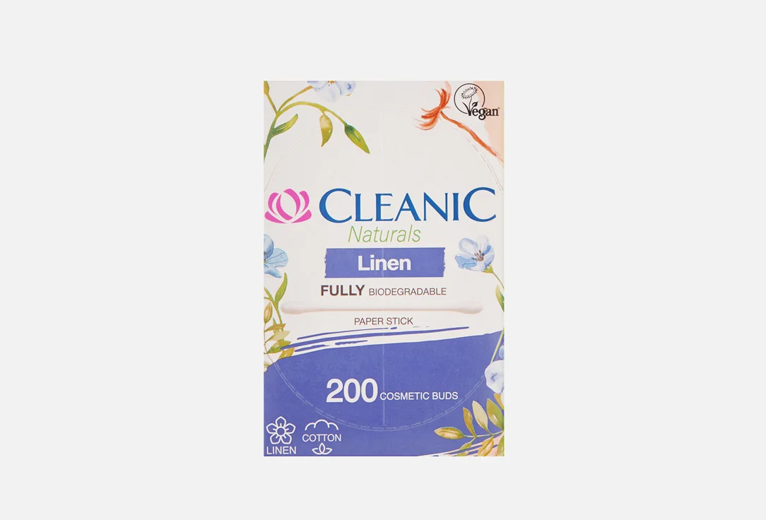 Ватные палочки гигиенические Cleanic Naturals Linen