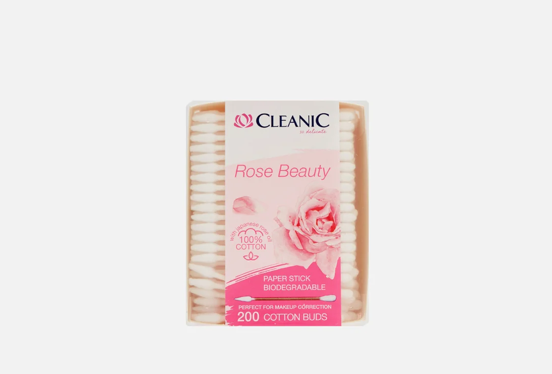 Ватные палочки Cleanic Rose Beauty