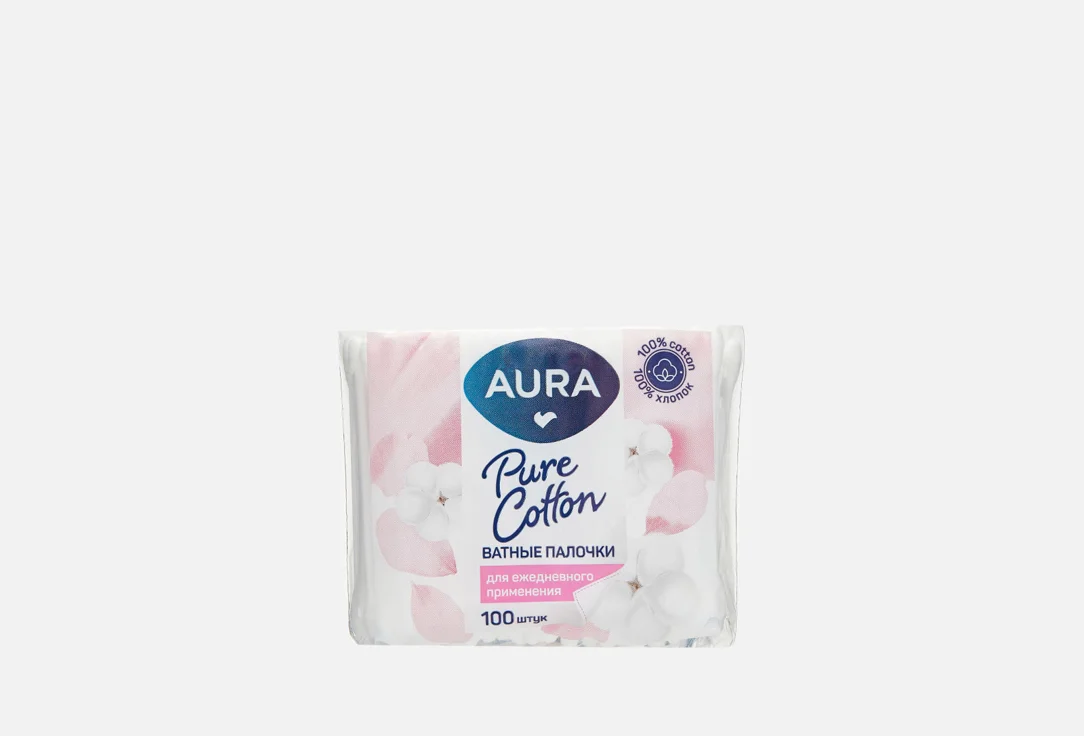 Ватные палочки Aura pure cotton