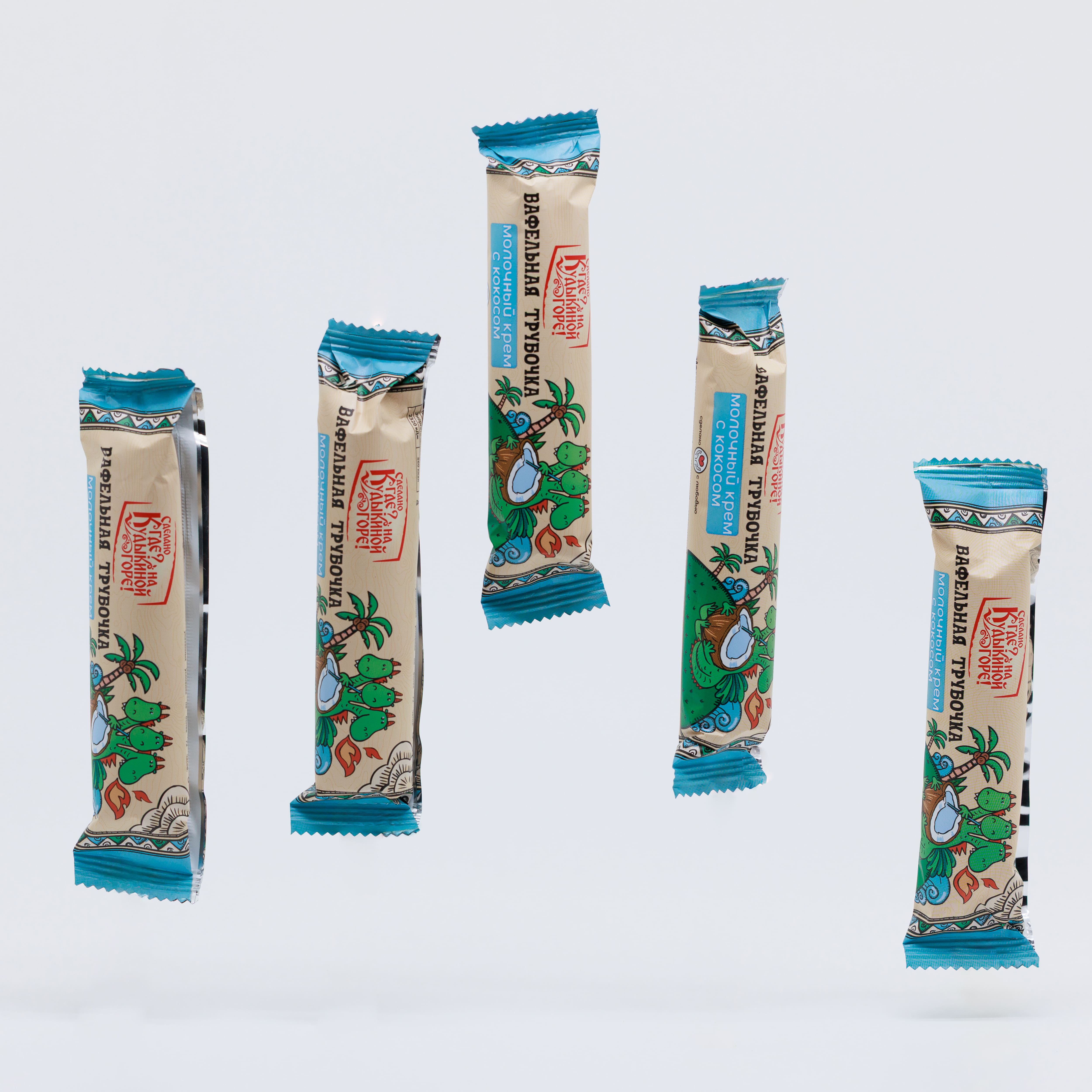 Вафельная трубочка «Молочный крем с кокосом»  35г