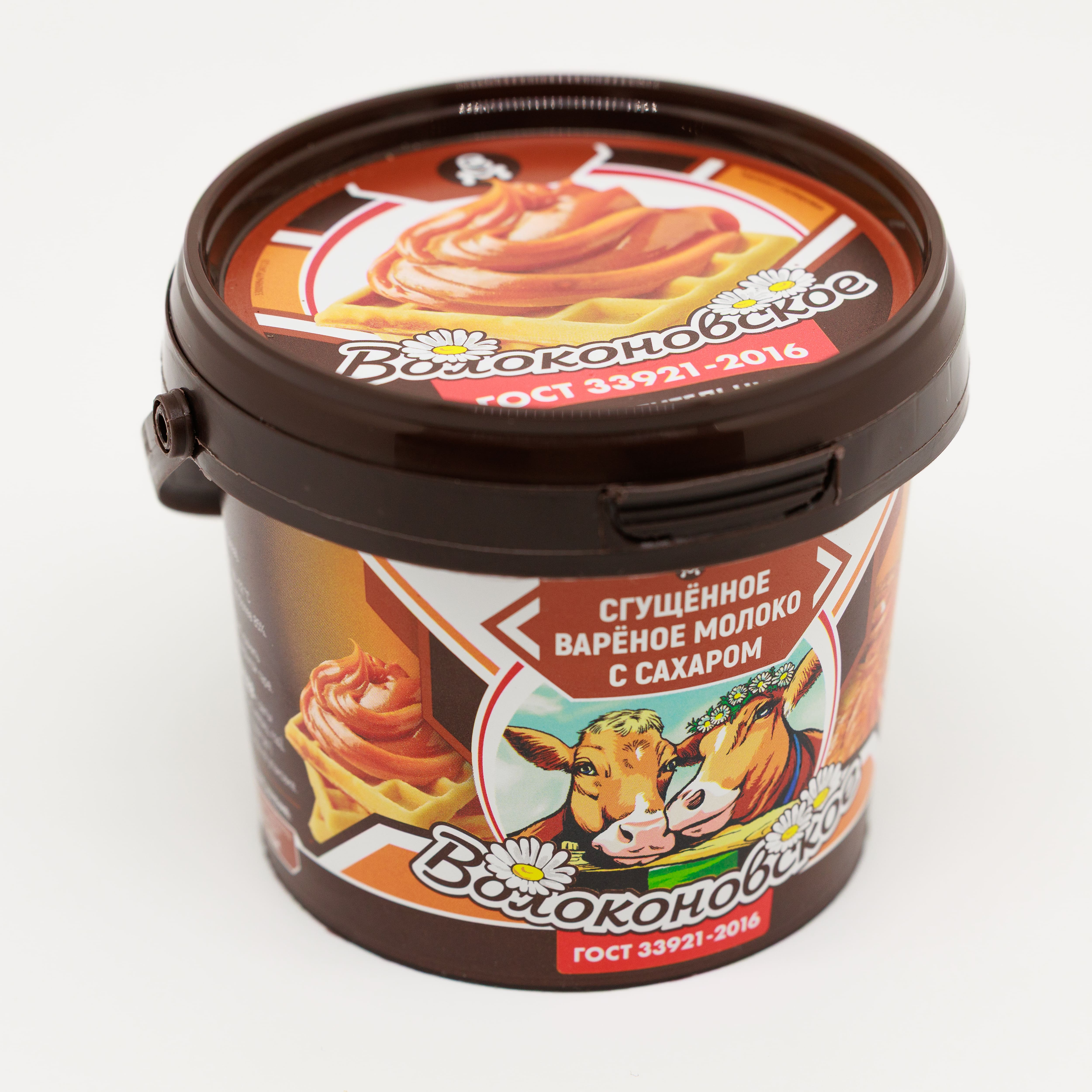 Молоко сгущенное с сахаром вареное ТМ "Волоконовское" м. д. жира 8,5% , ведро 400 гр