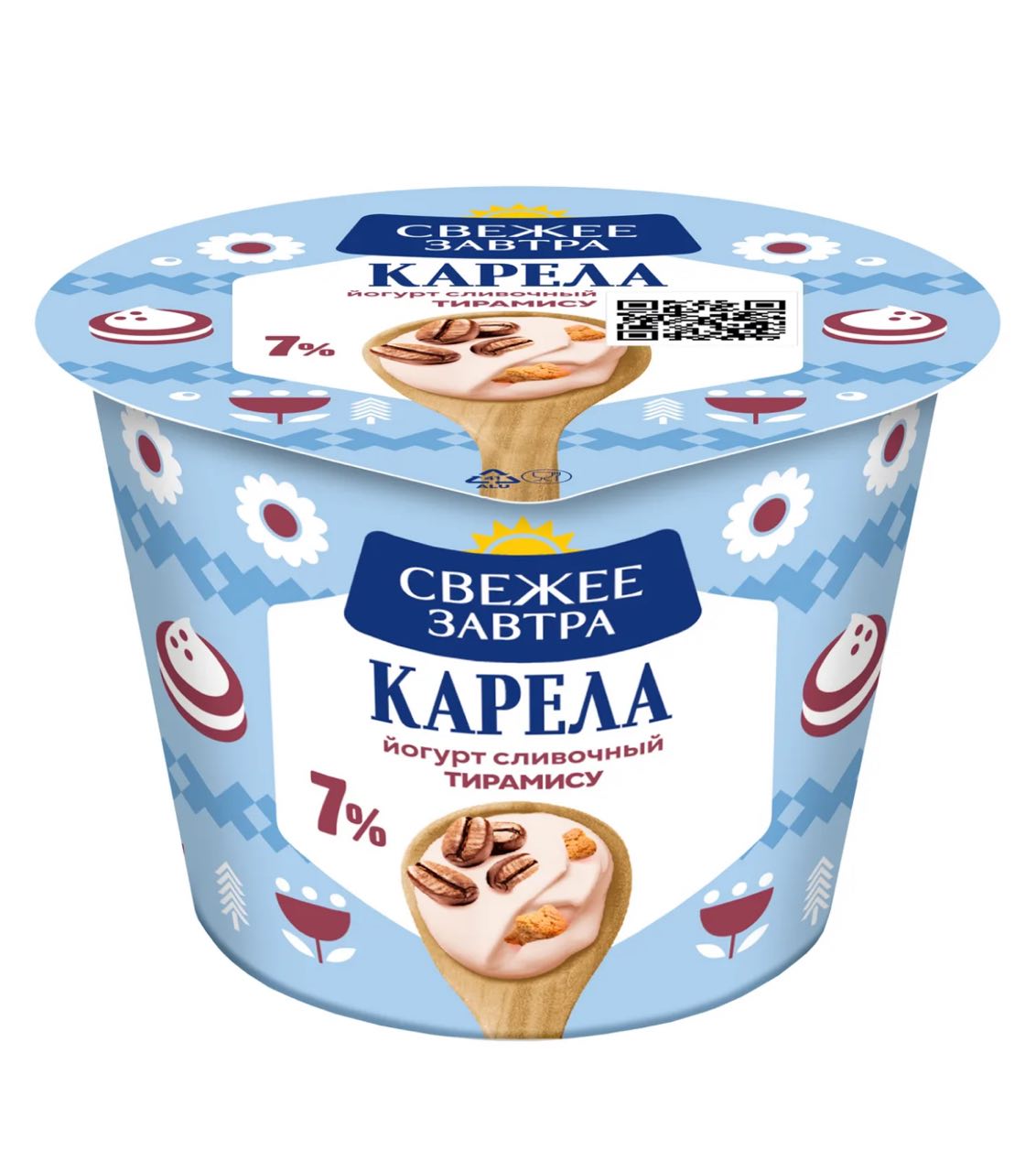 Йогурт Свежее Завтра тирамису 7% 0,18кг