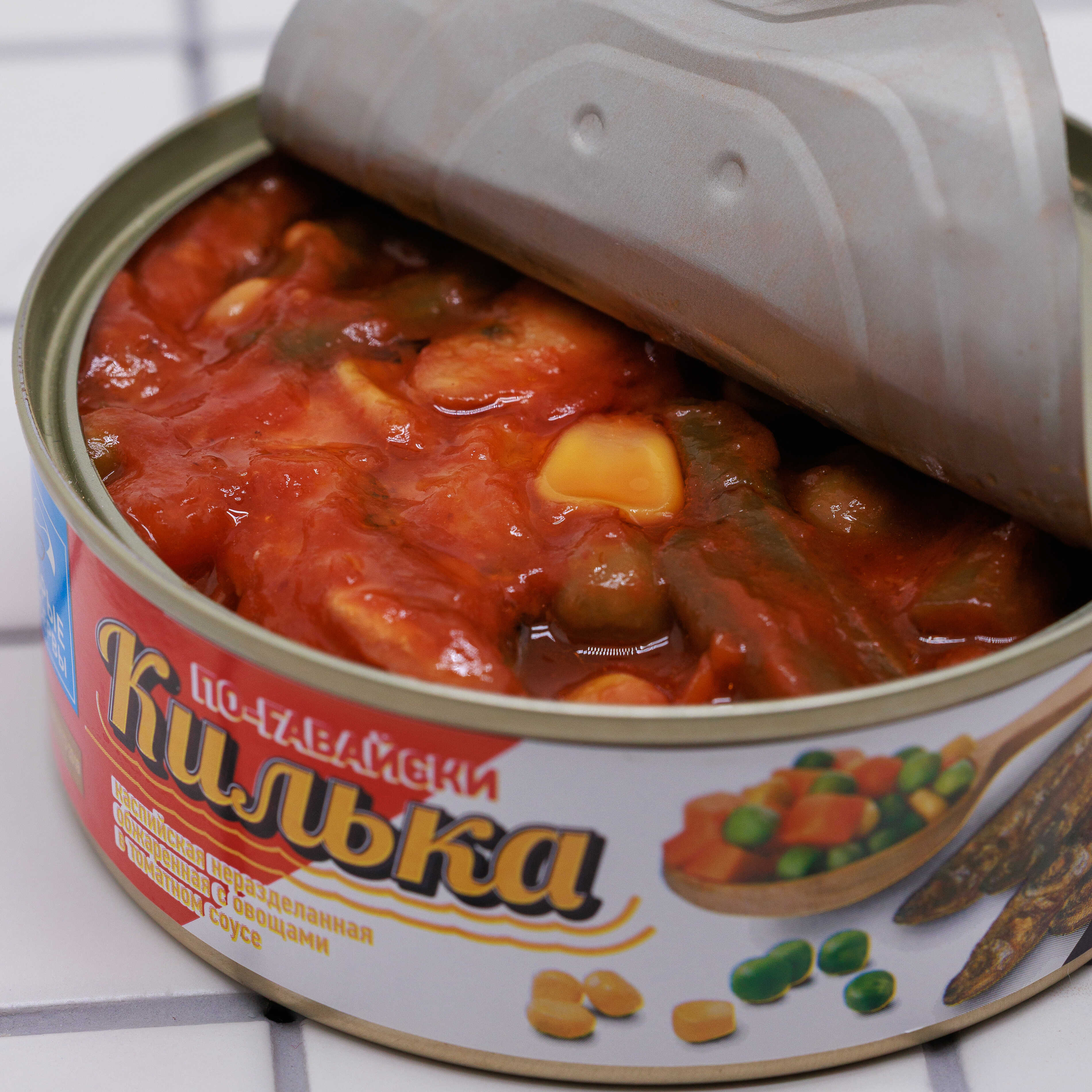 Килька по-гавайски с овощами в томатном соусе 240г