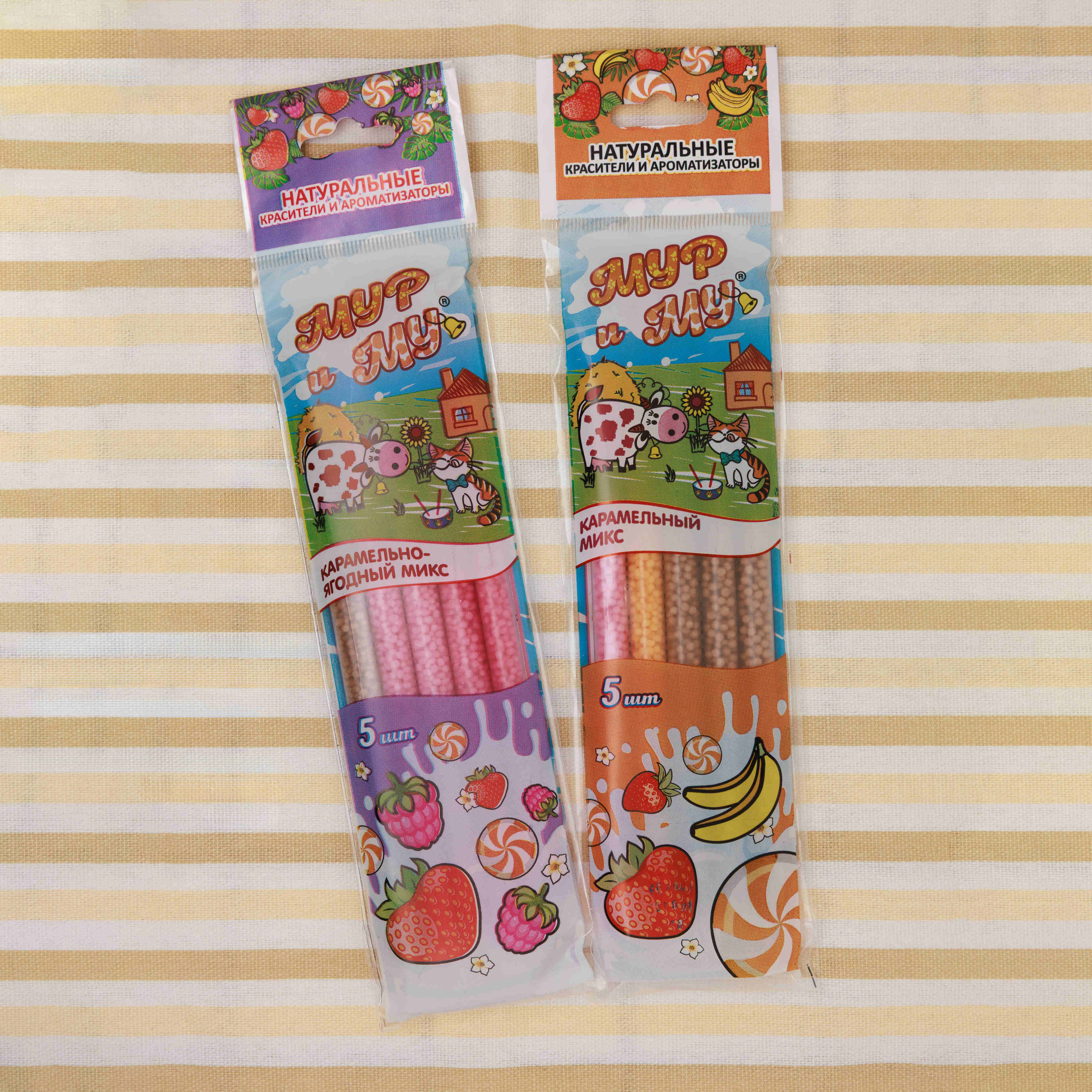 Соломинка для молока  в ассортименте