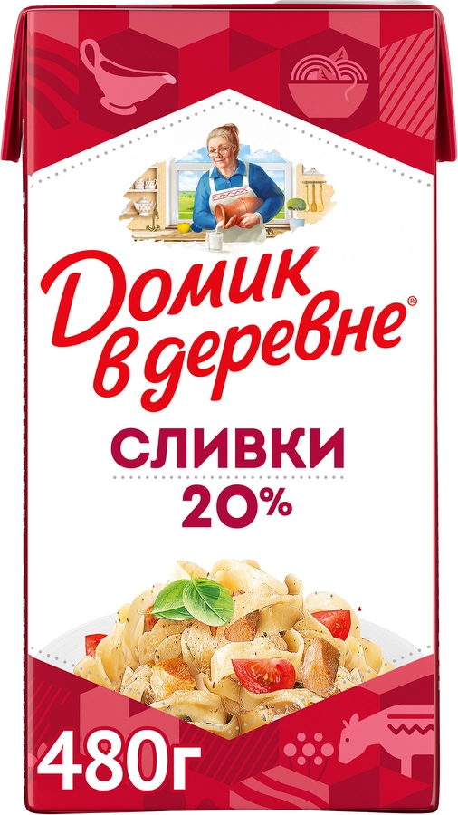 СЛИВКИ ДОМИК В ДЕРЕВНЕ 20% Т\П 480 ГР *12