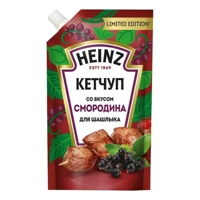 КЕТЧУП ХАЙНЦ СМОРОДИНА Д\ШАШЛЫКА Д\П 320 ГР *16