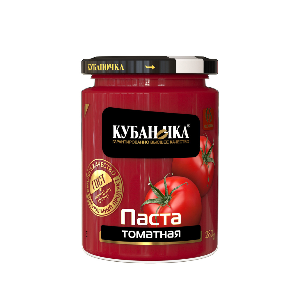 ТОМАТНАЯ ПАСТА КУБАНОЧКА С\Б 280 ГР *12