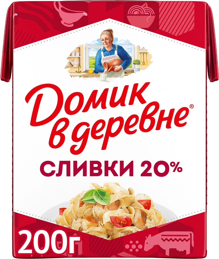 СЛИВКИ ДОМИК В ДЕРЕВНЕ 20% Т\П 200 ГР *18