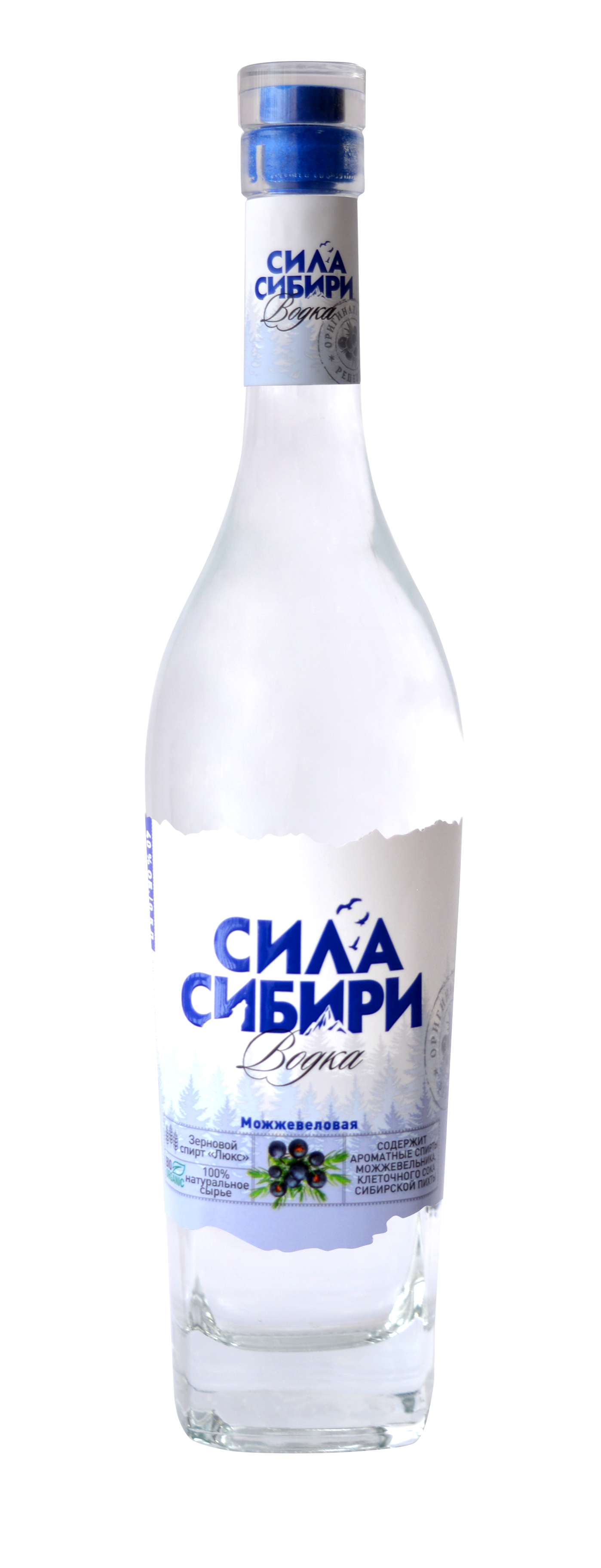 ВОДКА СИЛА СИБИРИ МОЖЖЕВЕЛОВАЯ 0,5 Л