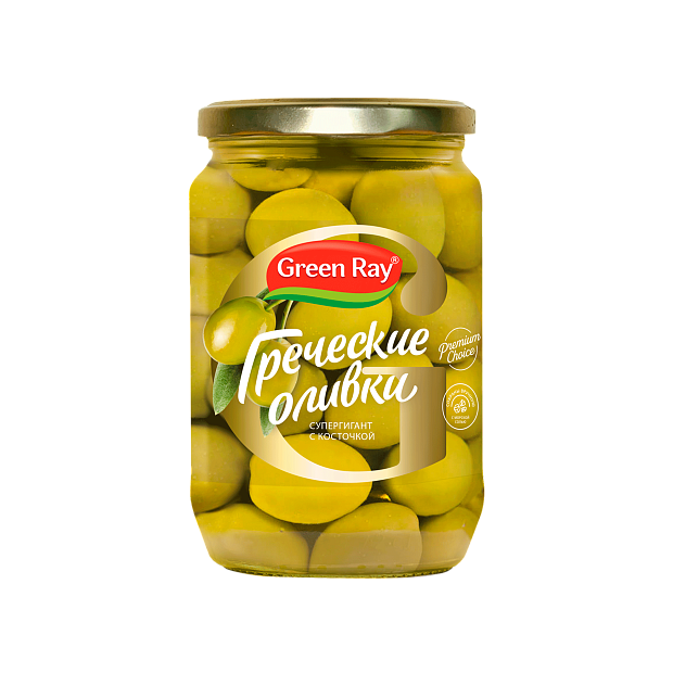 ОЛИВКИ ГРИН РЕЙ ГРЕЧ С\К С\Б 700 ГР *12