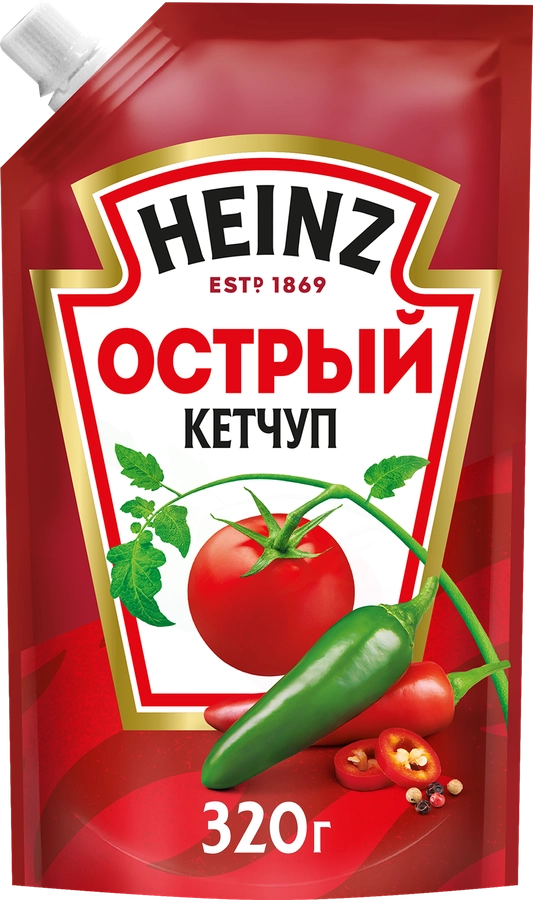 КЕТЧУП ХАЙНЦ ОСТРЫЙ Д\П 320 ГР *16