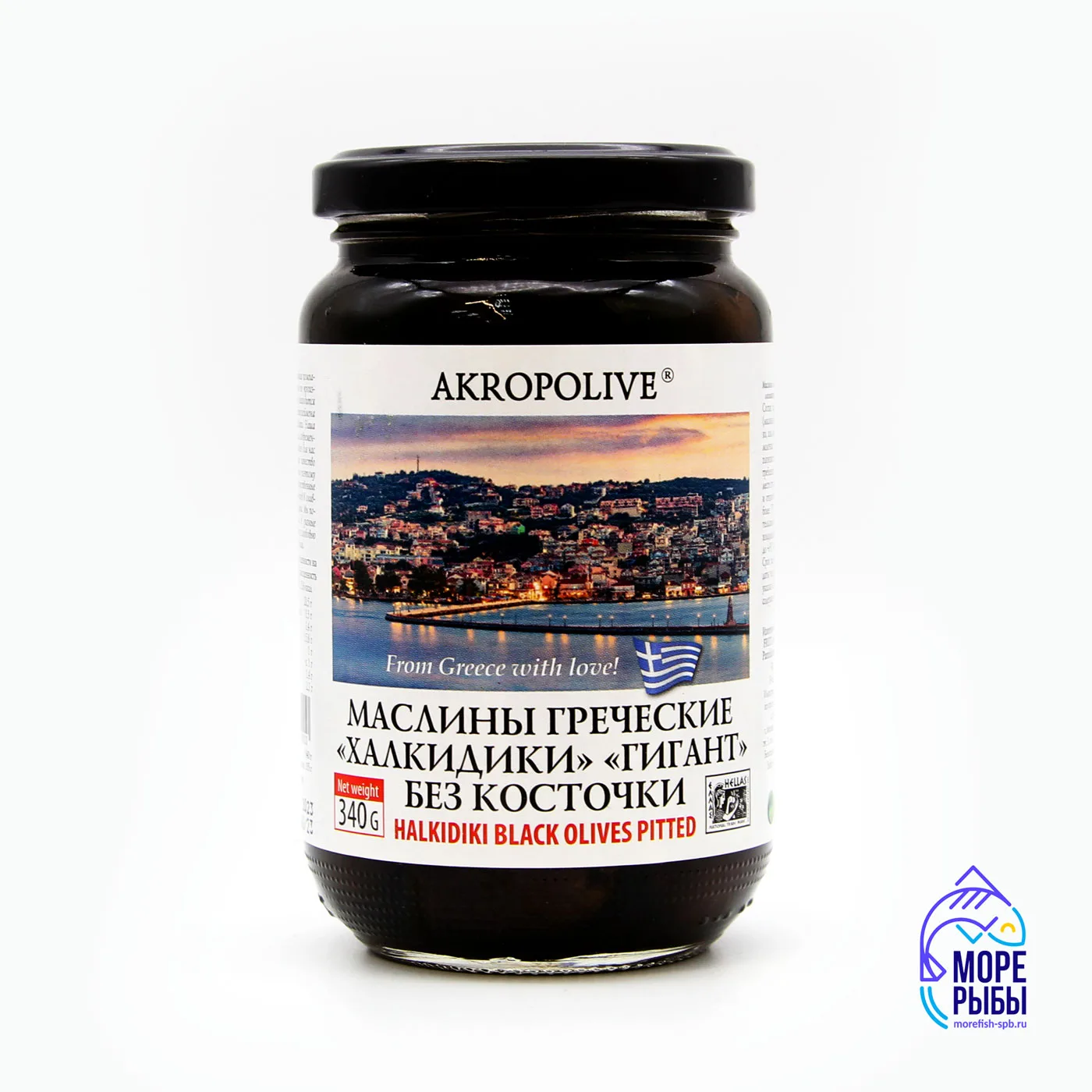 МАСЛИНЫ АКРОПОЛИВ ХАЛКИДИКИ ГИГАНТ Б\К С\Б 340 ГР *12
