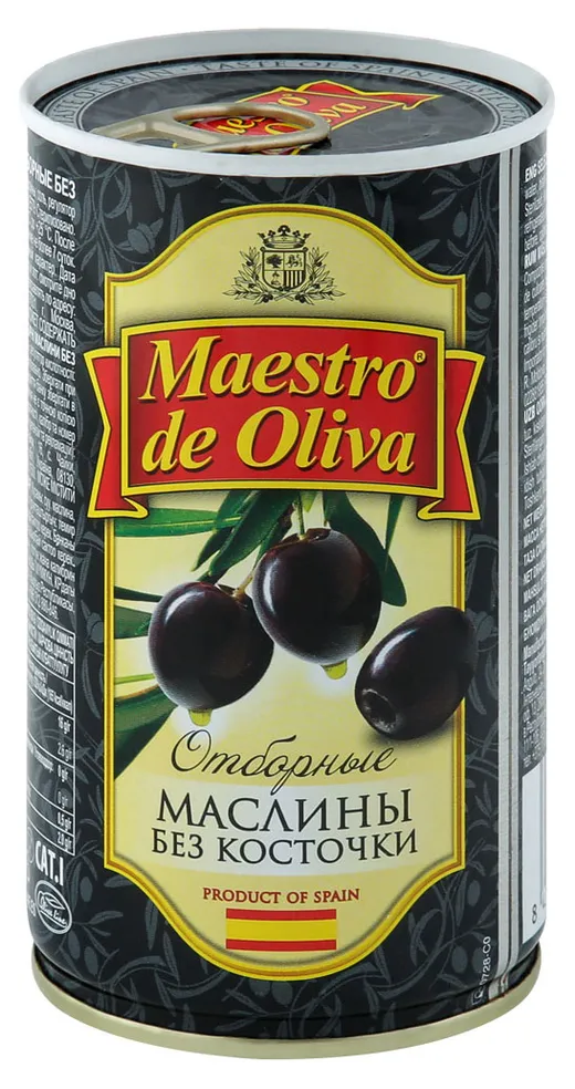 МАСЛИНЫ МАЭСТРО ОТБОРНЫЕ Б\К Ж\Б 360 ГР *12