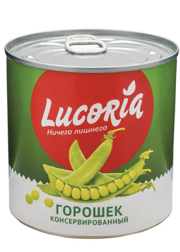 ГОРОШЕК ЛУКОРИЯ Ж\Б 400 ГР *12