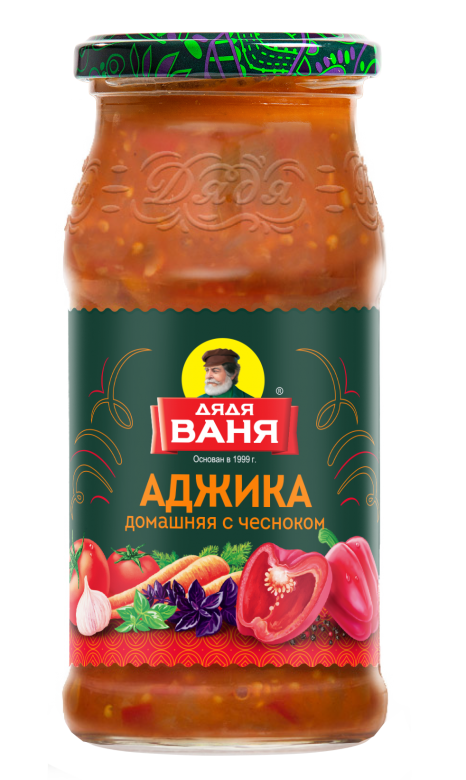 АДЖИКА ДЯДЯ ВАНЯ ЧЕСНОК С\Б 460 ГР *8
