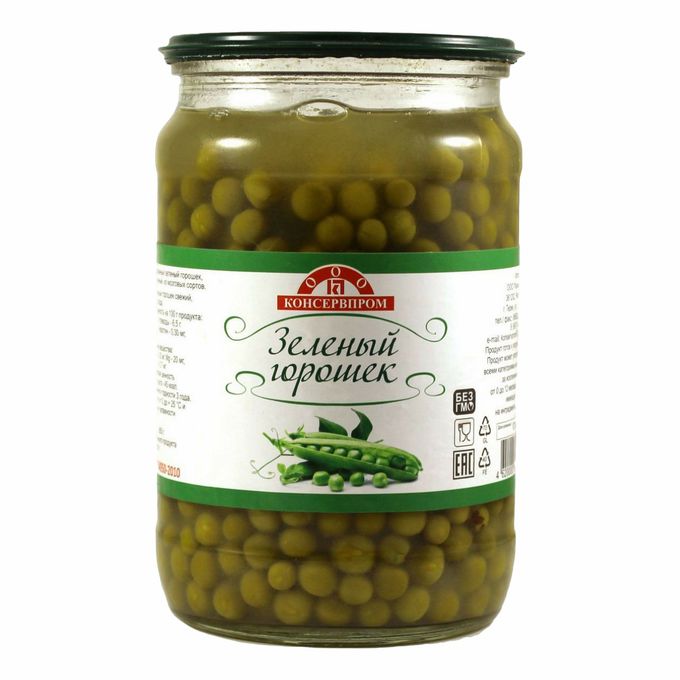 ГОРОШЕК КОНСЕРВПРОМ КБР С\Б 650 ГР *8