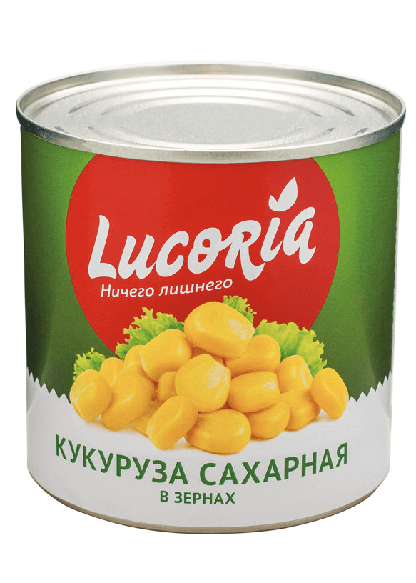 КУКУРУЗА ЛУКОРИЯ САХАРНАЯ Ж\Б 340 ГР *12
