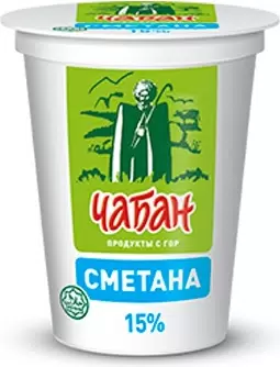 СМЕТАНА ЧАБАН 15% СТАК 400 ГР *12