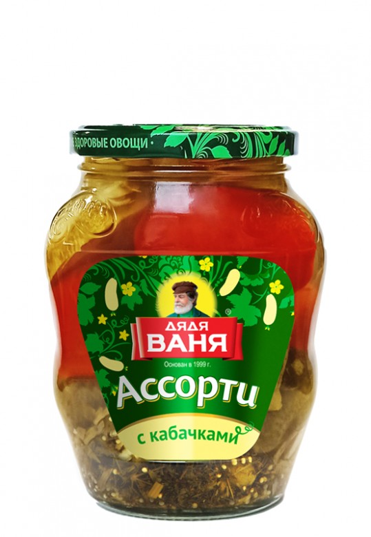 АССОРТИ ДЯДЯ ВАНЯ С КАБАЧКАМИ МАРИН С\Б 680 ГР *8