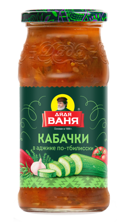 КАБАЧКИ ДЯДЯ ВАНЯ В АДЖИКЕ С\Б 460 ГР *8