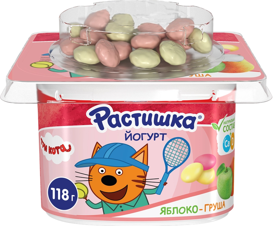 РАСТИШКА ЙОГУРТ ДРАЖЕ ЯБЛ ГРУША СТАК 118 ГР *9
