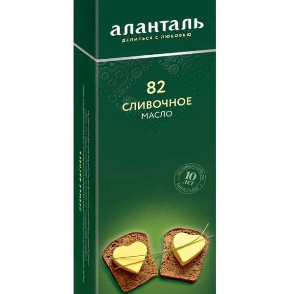 МАСЛО СЛИВ АЛАНТАЛЬ 82% 380 ГР *8