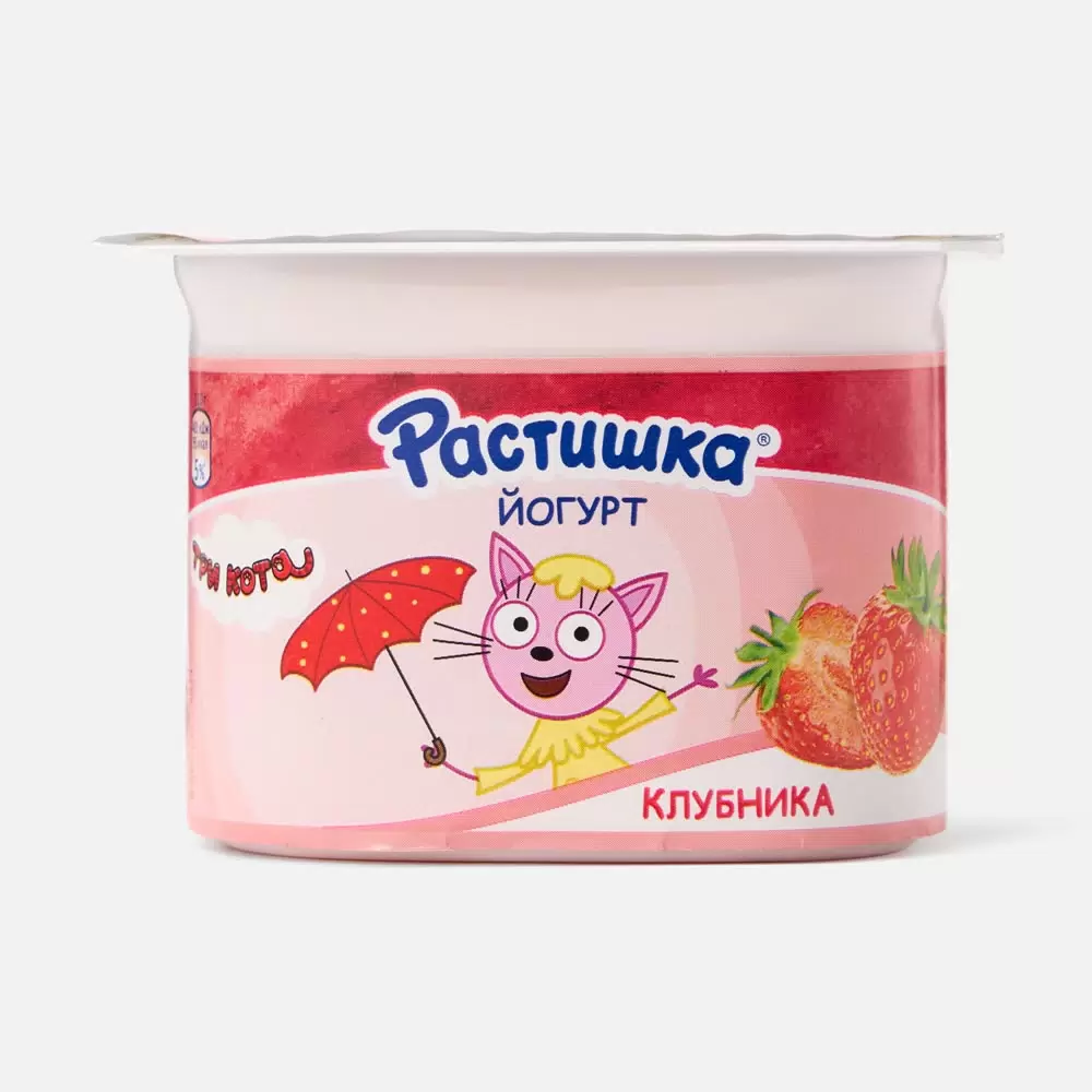 РАСТИШКА ЙОГУРТ КЛУБНИКА СТАК 110 ГР *12